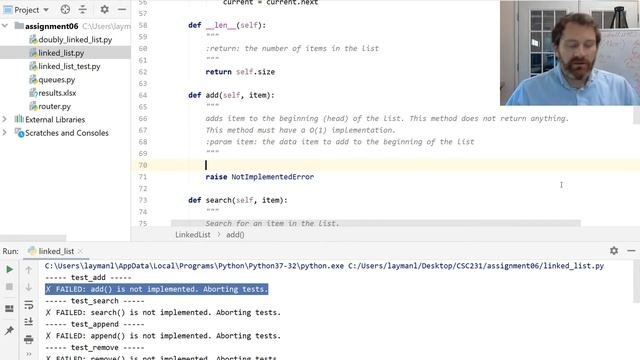 LinkedList.add(item) смотреть онлайн
