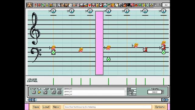 Super Mario Paint Composer: Two Tracks From The Elder Scrolls II: Daggerfall