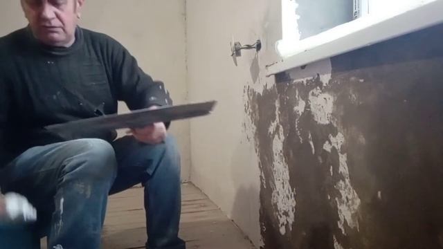 Продолжение  ремонта Крымского домика, спальня, шпаклевание стен