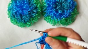 ?Мастер-класс. Удобная мочалка с вытянутыми петлями!?Вязание крючком по кругу.