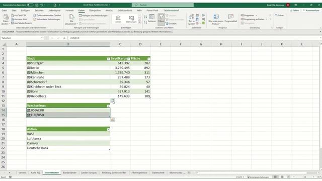 Excel: Daten aus dem Internet verknüpfen смотреть онлайн