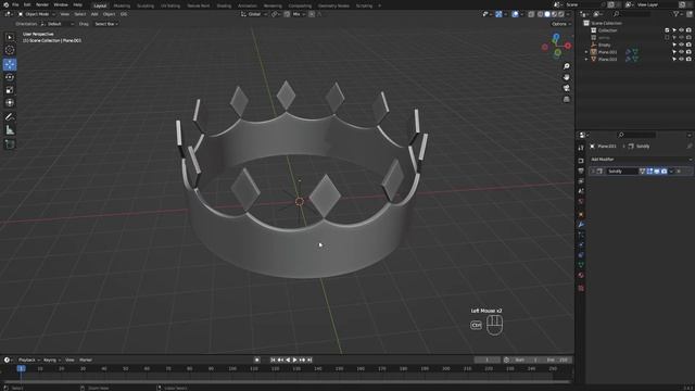 Blender Crown Modeling Tutorial смотреть онлайн