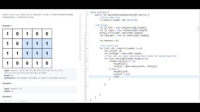 Maximal Rectangle DP Solution Leetcode смотреть онлайн