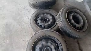 установка дисков р.14 на ВАЗ 2107.