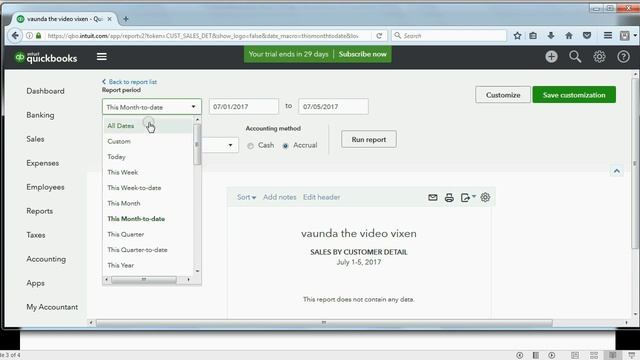Entering Sales Receipts in QuickBooks Online смотреть онлайн
