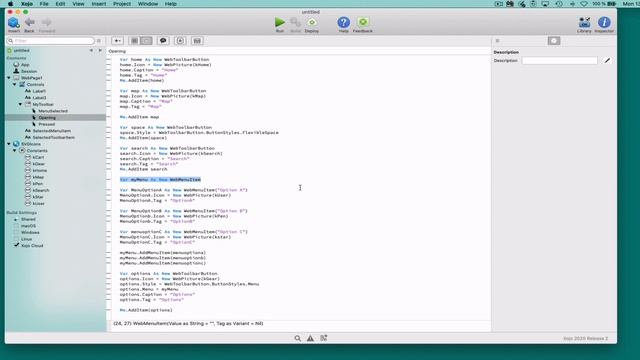 Create and Use the WebToolBar in Xojo Web 2.0 смотреть онлайн