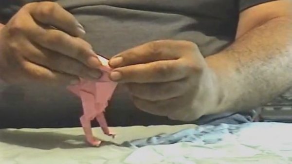 How to make ORIGAMI SPHINX part 1.wmv