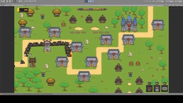 Unity Demo - Tower Defense смотреть онлайн