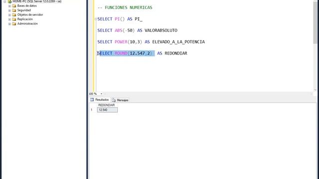 Funciones numéricas - SQL Server Management Studio - Parte 09 смотреть онлайн