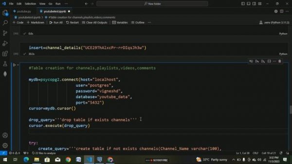 YouTube Data Harvesting and Warehousing using MongoDB, SQL and Streamlit |Tamil|insert multiple row