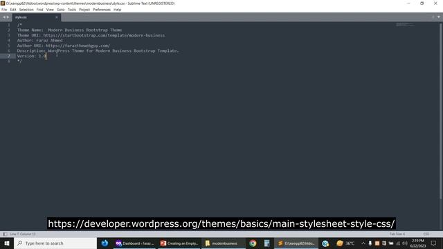 WordPress Theme Development using WPBakery Page Builder #5: Creating an Empty Theme смотреть онлайн