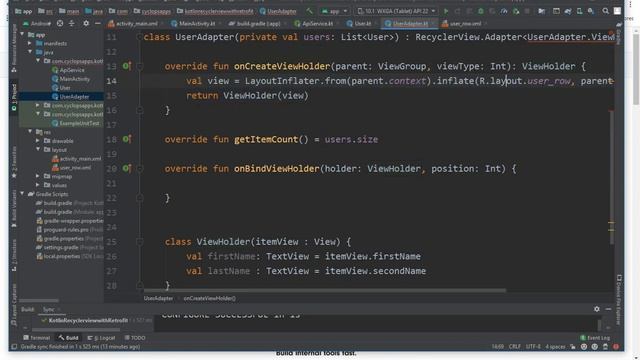 Tutorial de RecyclerView con Kotlin trayendo datos con Retrofit смотреть онлайн