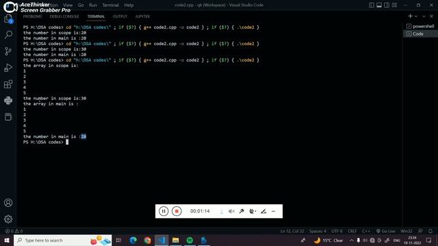 Passing Array as an Argument | Scope of array and variable in the function смотреть онлайн