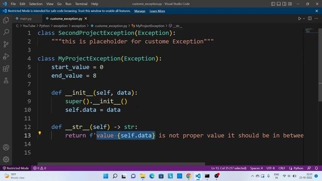 Exception Handling Advance Concept | Python смотреть онлайн