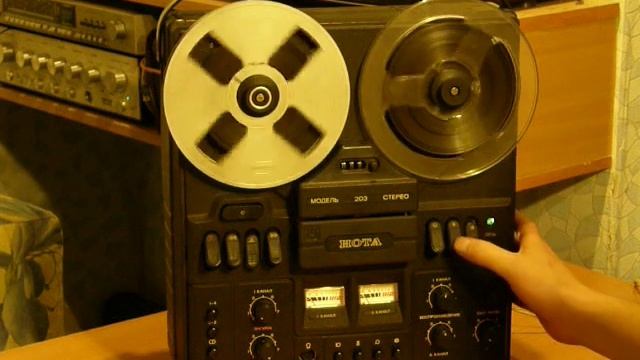 Магнитофон-приставка НОТА-203 в работе Recorder set-top NOTA 203 смотреть онлайн