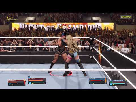 WWE2K24 Rhea Ripley & Damian Priest vs Liv Morgan & Dominik Mysterio смотреть онлайн