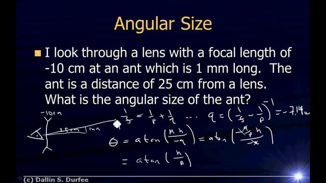 Physics123 Example Problems - Angular Magnification смотреть онлайн