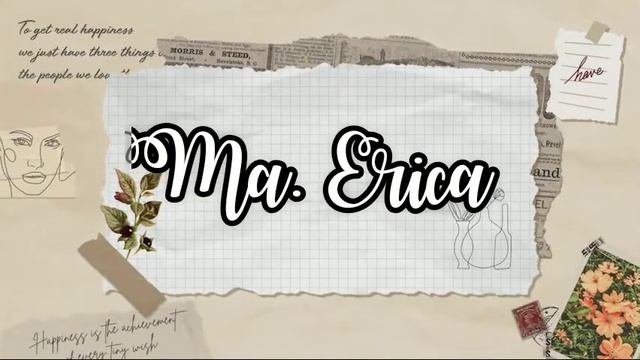 MY INTRO| INTRO MAKER| Ma. Erica| смотреть онлайн