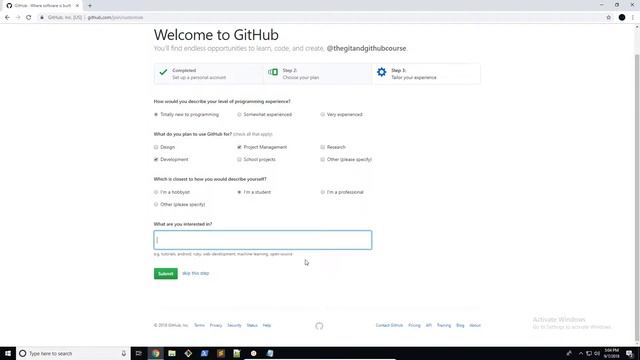 Git & GitHub Tutorial - Creating a GitHub Account смотреть онлайн