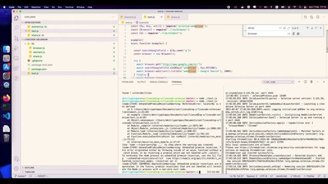 SELENIUM-WEBDRIVER JS. Официальная библиотека в качестве интерфейса для автоматизации тестирования. смотреть онлайн