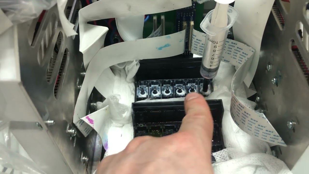 Прочистка голов и консервация голов на УФ принтере формата 60х80 см "Ипполит Матвеевич" смотреть онлайн