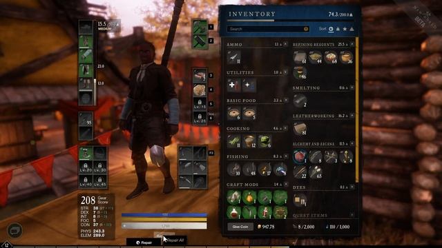 Как чинить вещи в New World! Починка шмота ! смотреть онлайн