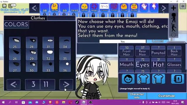 Как сделать свой эмодзи в Gacha Online Roblox смотреть онлайн