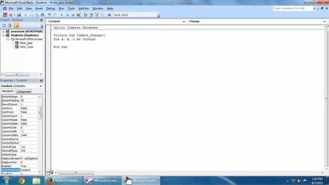 Combo Box In Microsoft Access Form in Tamil смотреть онлайн