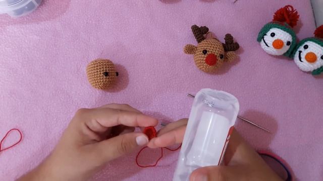 Esferas Navideñas A Crochet / Tejidos A Crochet / Esferas Muñeco De Nieve, Santa Claus, Reno