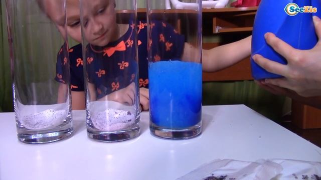 Проводим Эксперименты - Выращиваем Цветной Снег с Ярославой - Видео для детей смотреть онлайн