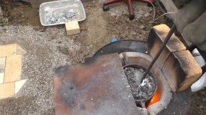 Плавка  алюминия первый раз  36,8к г