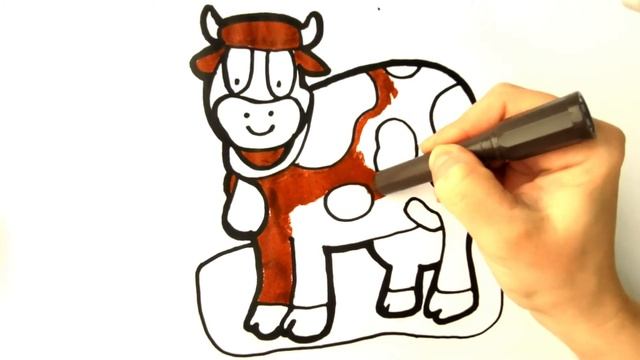 КАК НАРИСОВАТЬ КОРОВУ смотреть онлайн