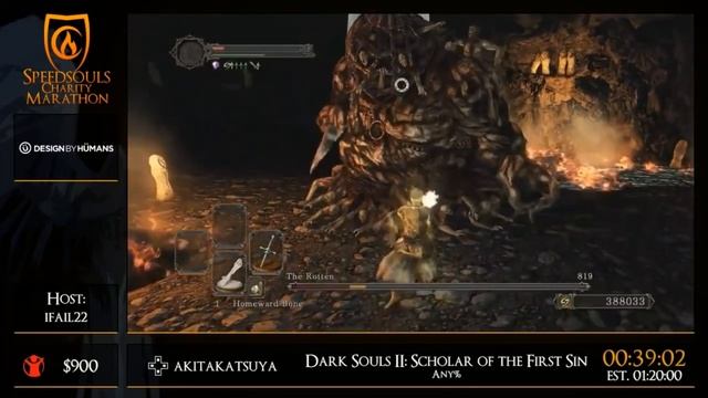 Dark Souls II: SotFS Any% | Благотворительный марафон Speedsouls смотреть онлайн