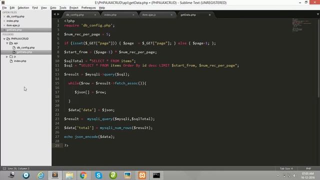 CRUD in php using AJAX смотреть онлайн