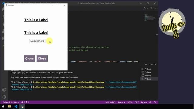 PYTHON for BEGINNERS - Create a Text Input Box смотреть онлайн