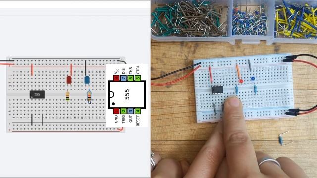 Breadboard Circuits Tutorial - 555 Police Lights смотреть онлайн