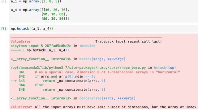 【毎日Python】Pythonで配列を横方向に結合する方法｜numpy.hstack смотреть онлайн
