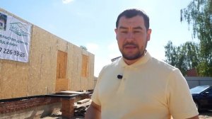 Дом из СИП-панелей 10 на 10 на бетонном фундаменте