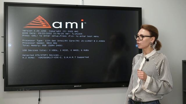 Подключение встраиваемого OPS-модуля к интерактивной панели Geckotouch смотреть онлайн