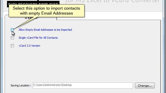 RecoveryTools MS Excel to vCard Converter смотреть онлайн