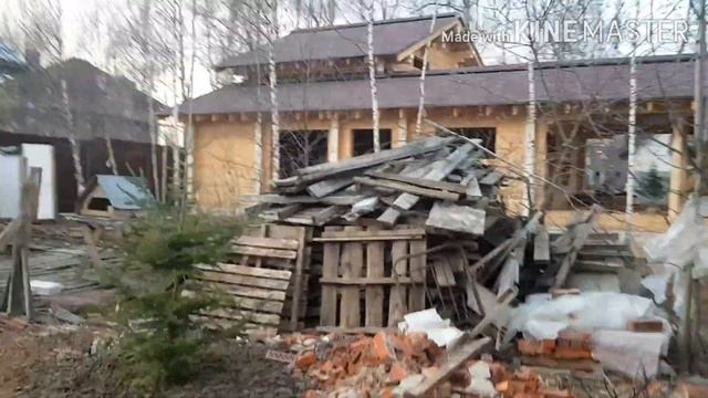 Дом из профилированного бруса естественной влажности. 170 м 2. смотреть онлайн
