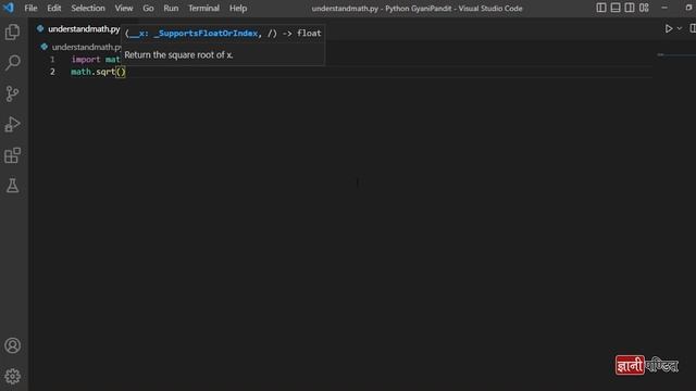 Sqrt Function in Python | Lecture 64 | Python for Beginners смотреть онлайн