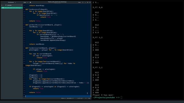 Python Programming: Human-like Game AI With a Pure Monte Carlo Game Search Algorithm In 7 minutes смотреть онлайн