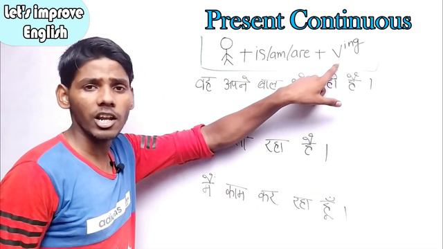 IS/AM/ARE + Present Participle | Present Continuous Tense | Basic English Grammar смотреть онлайн