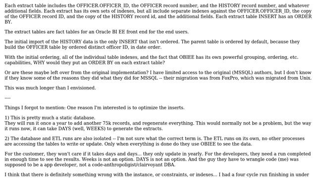 Oracle - WHY do an ORDER BY for INSERTs AS SELECT? смотреть онлайн
