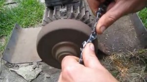 переклепываем цепь бензопилы