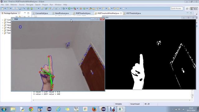 Hand Gesture Recognition Using JavaCV смотреть онлайн