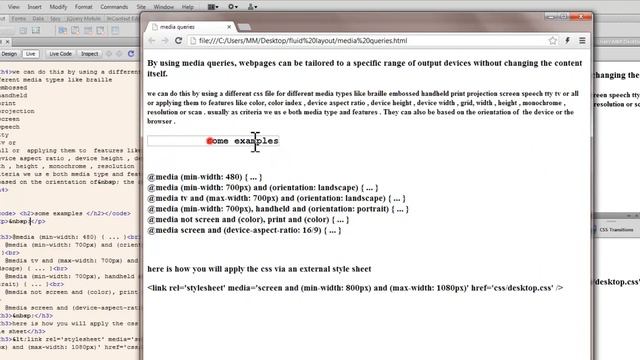 Dreamweaver Tutorial: CSS Media Queries for responsive layouts смотреть онлайн