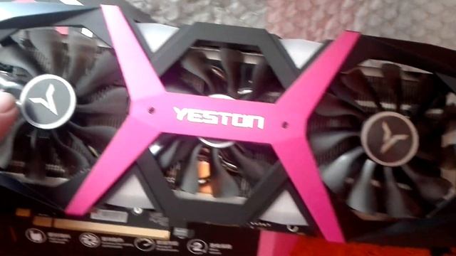 Yeston Radeon RX590 8G GDDR5 с алиэспресс смотреть онлайн