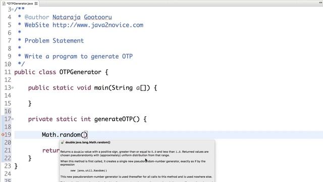Write a program to generate OTP смотреть онлайн